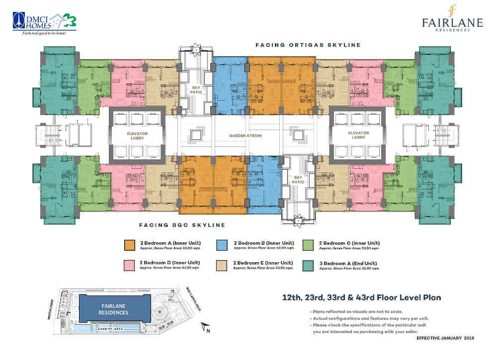 Fairlane Residences Atrium Floor Plans